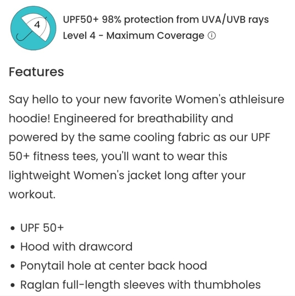 Coolibar Astir Full Zip Jacket UPF50 - Picture 15 of 16